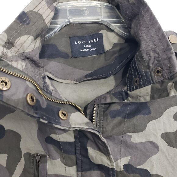 Love Tree Women's Camo Jacket, Size Large - Picture 2 of 10